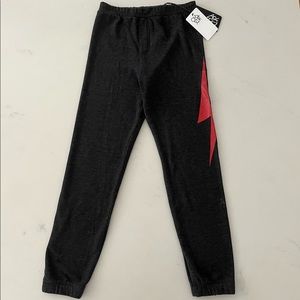 Chaser joggers with lighting bolt on side